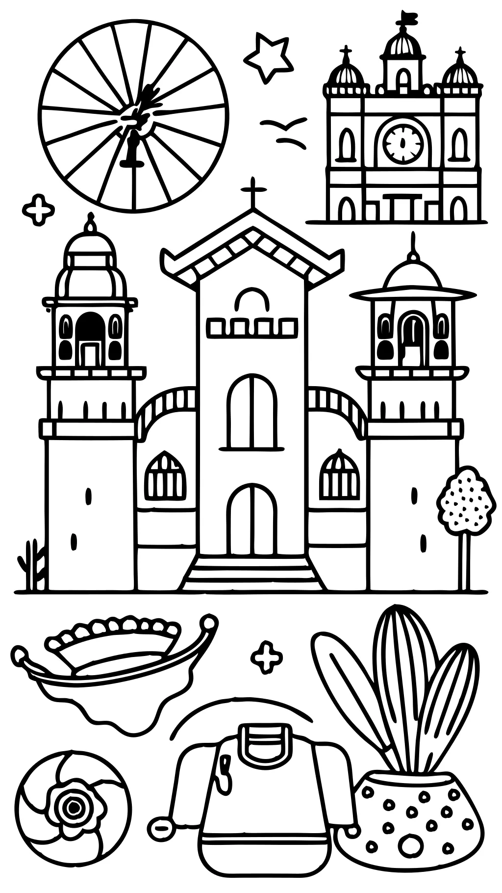 spanish coloring book pages